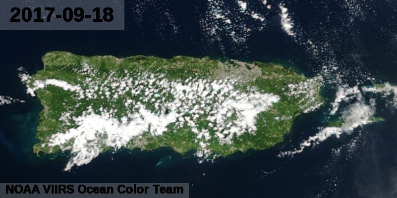 S-NPP VIIRS image of Puerto Rico