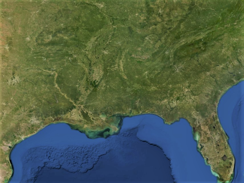 Map of Southeastern United States