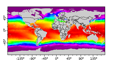 NOAA Geopolar SST map