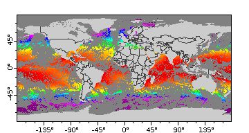 NOAA VIIRS SNPP SST map